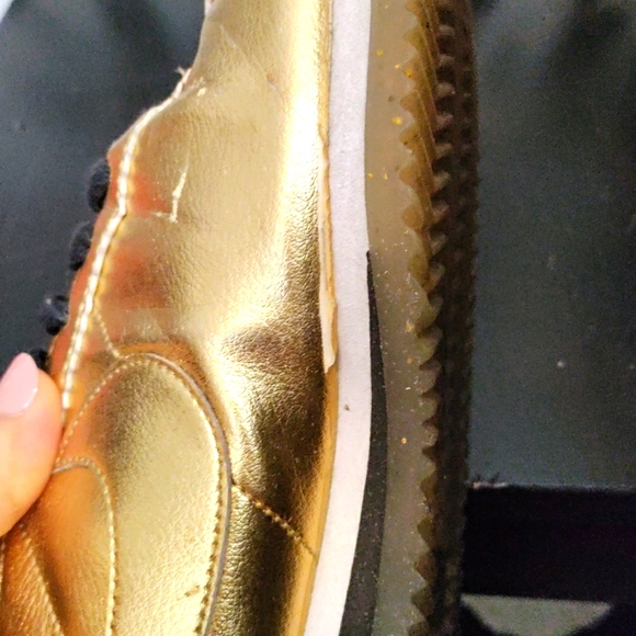 Nike Classic Cortez Metallic Gold Women's Size 9 - Picture 4 of 5